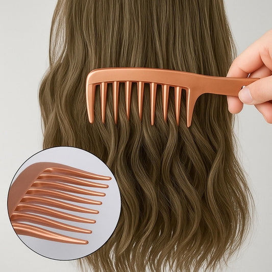 Peigne larges dents satiné